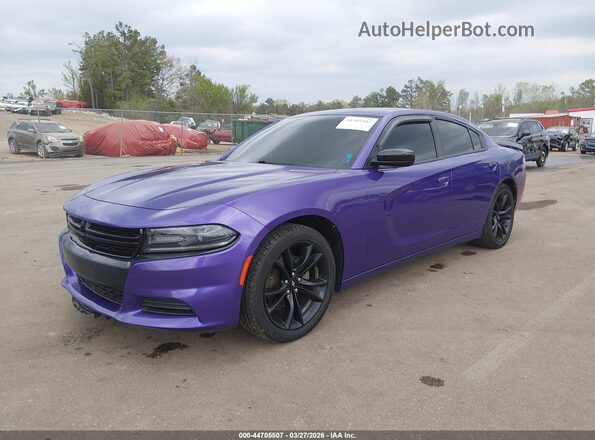 2C3CDXBG2JH306431 2018 DODGE CHARGER Purple Przód lewy