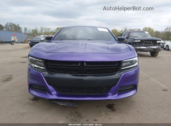 2C3CDXBG2JH306431 2018 DODGE CHARGER Purple Widok wnętrza z tyłu