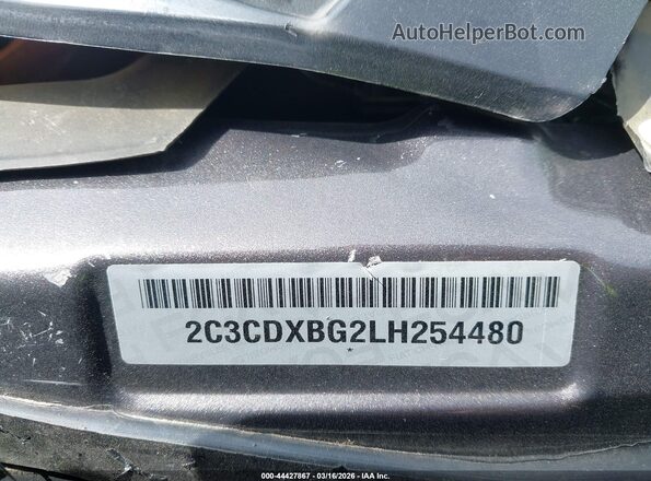 2C3CDXBG2LH254480 2020 DODGE CHARGER Gray Շարժիչի բաժամունքի տեսք