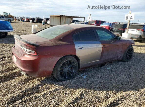 2C3CDXBG7HH539618 2017 DODGE CHARGER Burgundy უკანა მარჯვენა
