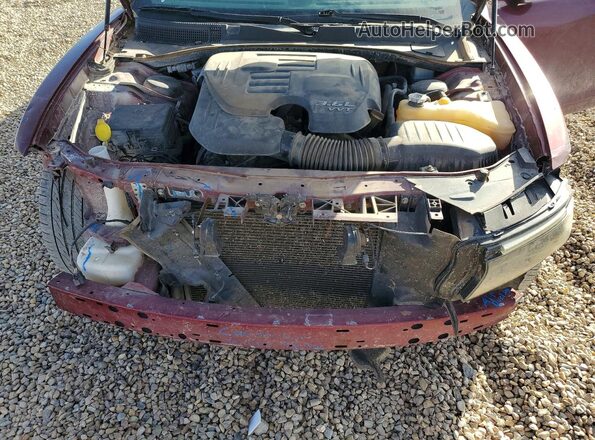 2C3CDXBG7HH539618 2017 DODGE CHARGER Burgundy უკანა სალონის ხედი