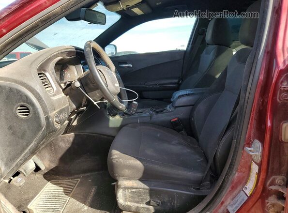 2C3CDXBG7HH539618 2017 DODGE CHARGER Burgundy წინა სალონის ხედი
