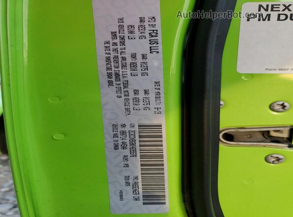 2C3CDXBG8KH695576 2019 DODGE CHARGER Green 