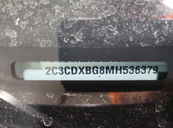 2C3CDXBG8MH536379 2021 DODGE CHARGER Gray VIN sticker view