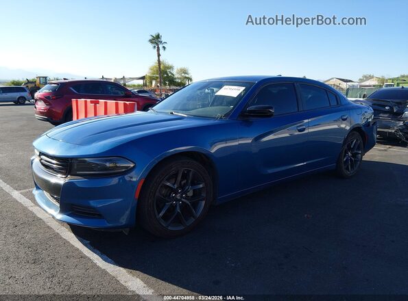 2C3CDXBG8PH565045 2023 DODGE CHARGER Синий Передняя левая четверть
