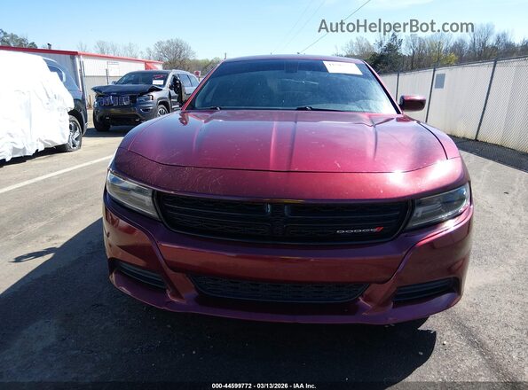 2C3CDXBG9JH329138 2018 DODGE CHARGER Red Widok zestawu wskaźników
