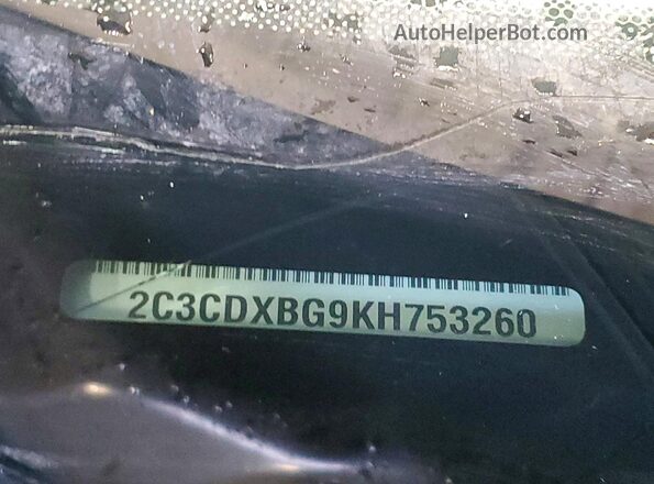 2C3CDXBG9KH753260 2019 DODGE CHARGER Two Tone 