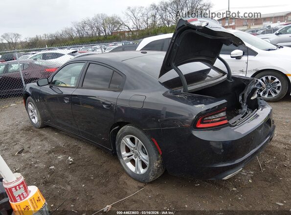 2C3CDXBGXGH199010 2016 DODGE CHARGER Black Tył lewy
