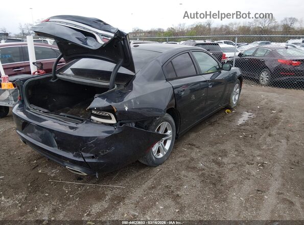 2C3CDXBGXGH199010 2016 DODGE CHARGER Black Tył prawy