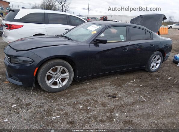 2C3CDXBGXGH199010 2016 DODGE CHARGER Black Przód lewy
