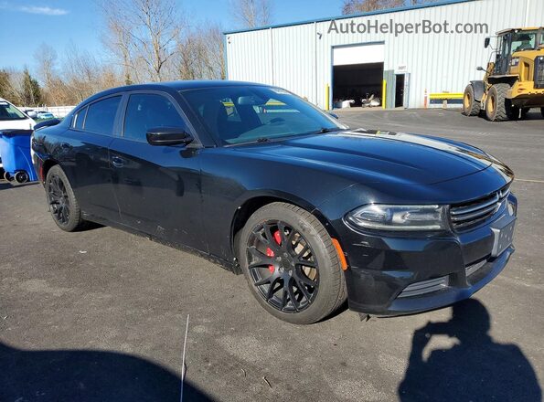 2C3CDXBGXHH504197 2017 DODGE CHARGER Черный Передняя правая четверть