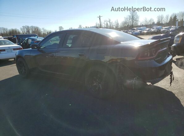 2C3CDXBGXHH504197 2017 DODGE CHARGER Черный Задняя левая четверть