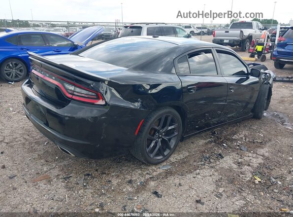 2C3CDXBGXKH732689 2019 DODGE CHARGER Черный Задняя правая четверть