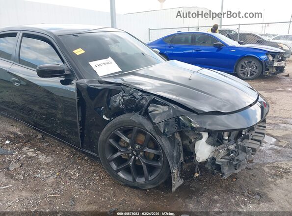 2C3CDXBGXKH732689 2019 DODGE CHARGER Черный Вид спереди