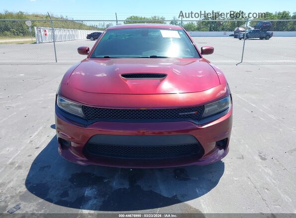 2C3CDXCT0LH252707 2020 DODGE CHARGER Red Instrument cluster view