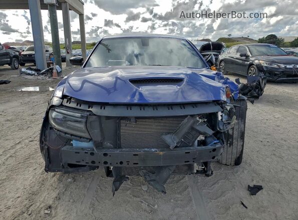 2C3CDXCT2MH656805 2021 DODGE CHARGER Blue წინა ხედი