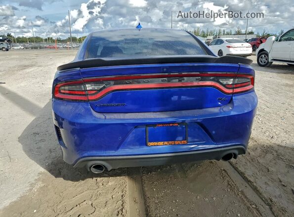 2C3CDXCT2MH656805 2021 DODGE CHARGER Blue უკანა ხედი