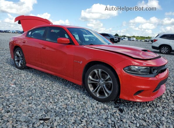 2C3CDXCT3MH587591 2021 DODGE CHARGER Red Front right
