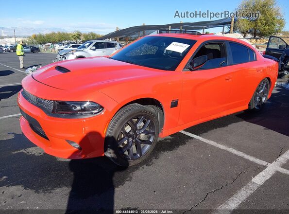 2C3CDXCT5PH505073 2023 DODGE CHARGER Orange Przód lewy