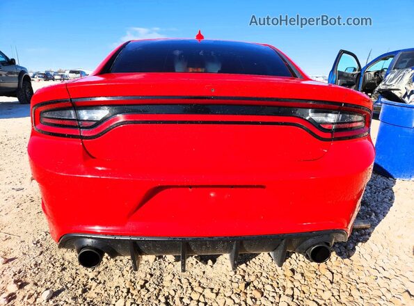 2C3CDXCT8JH234520 2018 DODGE CHARGER Красный Вид сзади