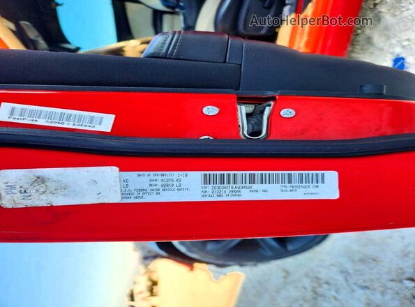 2C3CDXCT8JH234520 2018 DODGE CHARGER Красный Вид подкапотного пространства