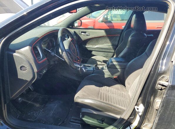 2C3CDXCT9HH628120 2017 DODGE CHARGER Black წინა სალონის ხედი