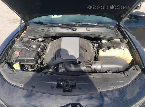 2C3CDXCT9JH114046 2018 DODGE CHARGER Черный Вид задней части салона