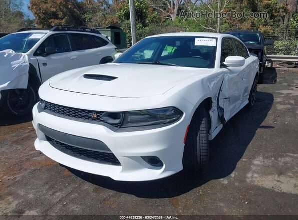 2C3CDXGJ2LH246027 2020 DODGE CHARGER White Առջևի ձախ երեք քառորդ տեսարան