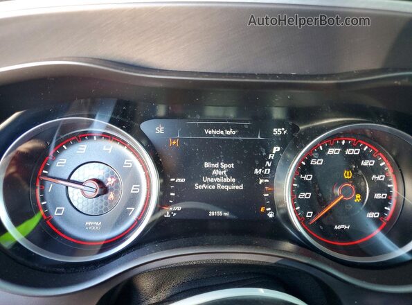 2C3CDXGJ2MH598011 2021 DODGE CHARGER Серый Вид щитка приборов