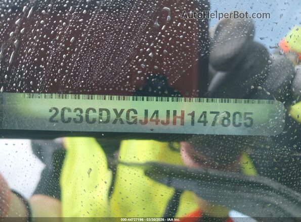 2C3CDXGJ4JH147805 2018 DODGE CHARGER Black ძრავის განყოფილების ხედი