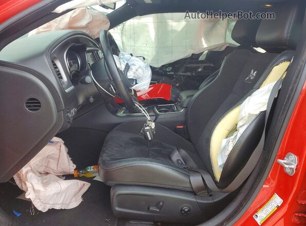 2C3CDXGJ4MH568833 2021 DODGE CHARGER Red Вид салону спереду