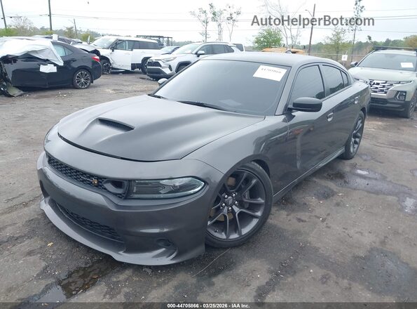 2C3CDXGJ4NH257646 2022 DODGE CHARGER Gray Front left
