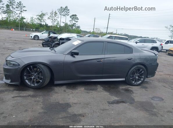 2C3CDXGJ4NH257646 2022 DODGE CHARGER Gray 360 interior view