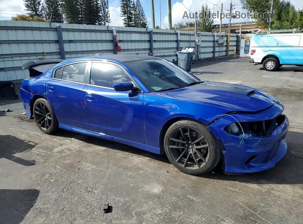 2C3CDXGJ6MH535557 2021 DODGE CHARGER Синий Передняя правая четверть