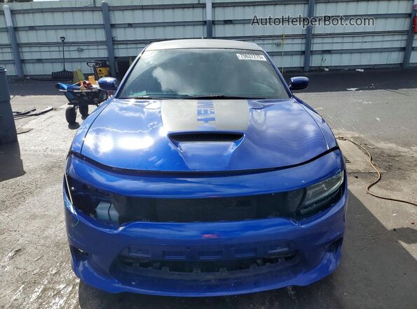 2C3CDXGJ6MH535557 2021 DODGE CHARGER Синий Вид спереди