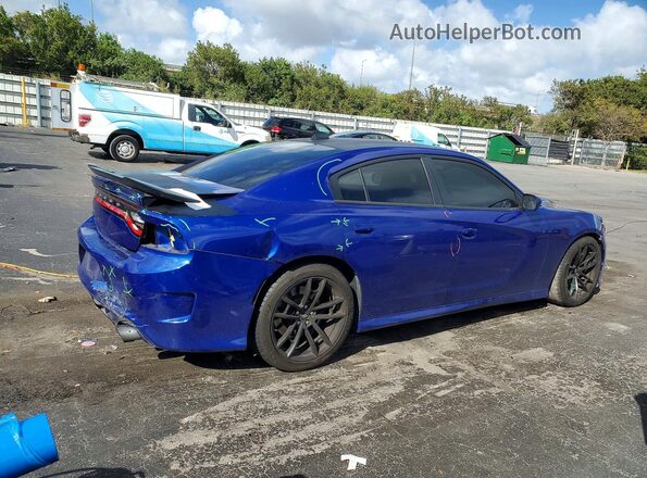 2C3CDXGJ6MH535557 2021 DODGE CHARGER Синий Задняя правая четверть