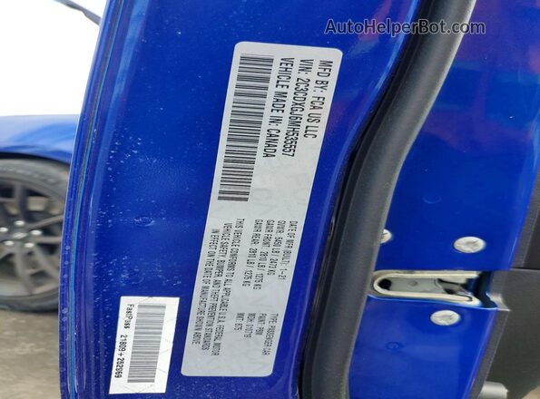 2C3CDXGJ6MH535557 2021 DODGE CHARGER Синий Вид подкапотного пространства