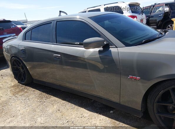 2C3CDXGJ7KH518859 2019 DODGE CHARGER Gray Вид задньої частини салону