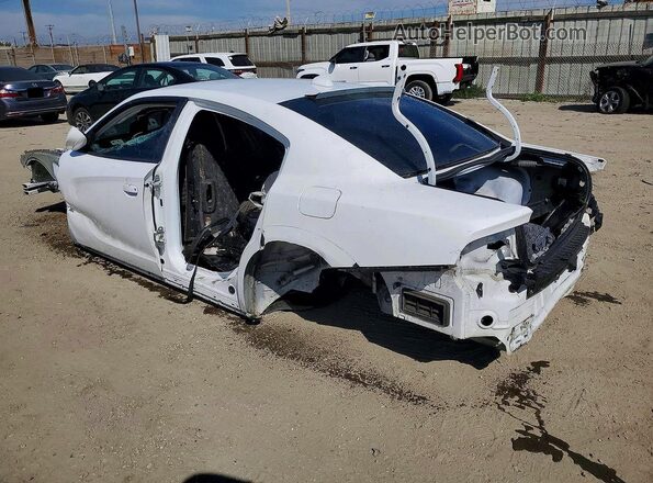 2C3CDXGJ9KH619482 2019 DODGE CHARGER White Trasero izquierdo