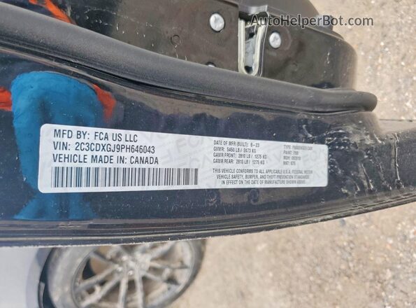 2C3CDXGJ9PH646043 2023 DODGE CHARGER Black Vista del compartimento del motor