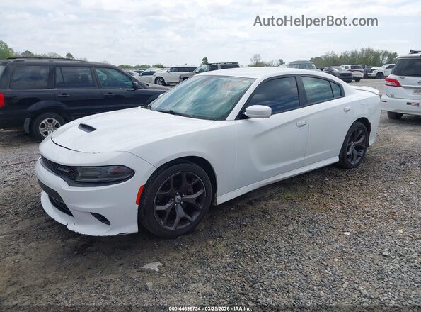 2C3CDXHG0KH566903 2019 DODGE CHARGER Белый Передняя левая четверть