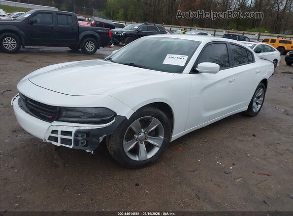 2C3CDXHG1HH659759 2017 DODGE CHARGER Белый Передняя левая четверть
