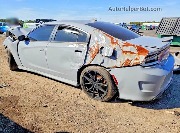 2C3CDXHG1MH640333 2021 DODGE CHARGER Gray Trasero izquierdo