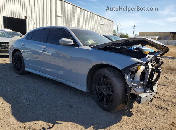 2C3CDXHG1MH640333 2021 DODGE CHARGER Gray Delantero derecho