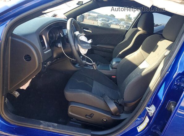 2C3CDXHG5MH652159 2021 DODGE CHARGER Blue Front interior view