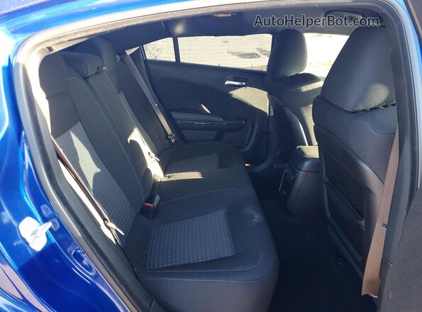 2C3CDXHG5MH652159 2021 DODGE CHARGER Blue Rear seats view