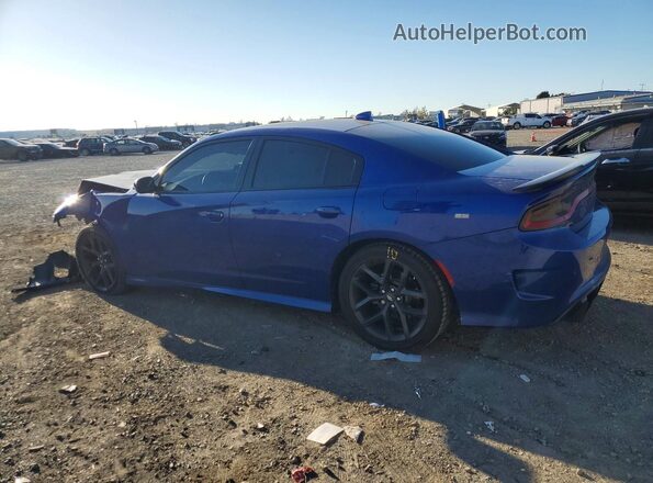 2C3CDXHG5MH652159 2021 DODGE CHARGER Blue Rear left