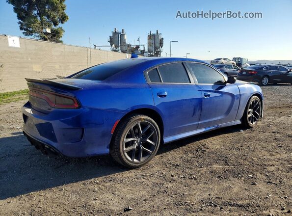 2C3CDXHG5MH652159 2021 DODGE CHARGER Blue Rear right