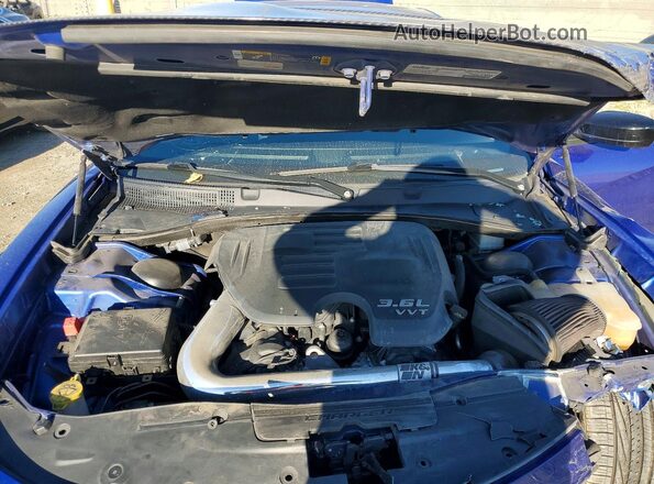 2C3CDXHG5MH652159 2021 DODGE CHARGER Blue Rear interior view