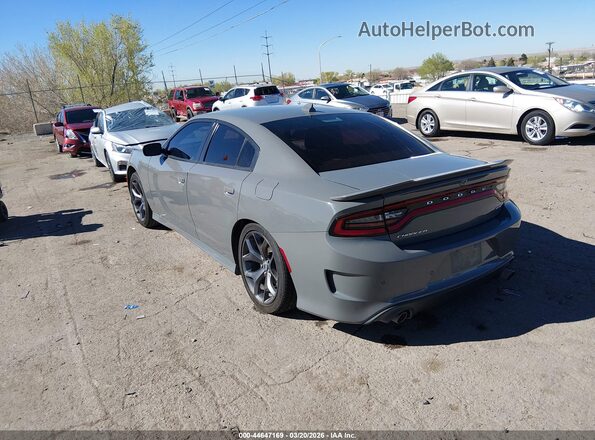 2C3CDXHG6KH512831 2019 DODGE CHARGER Gray Trasero izquierdo
